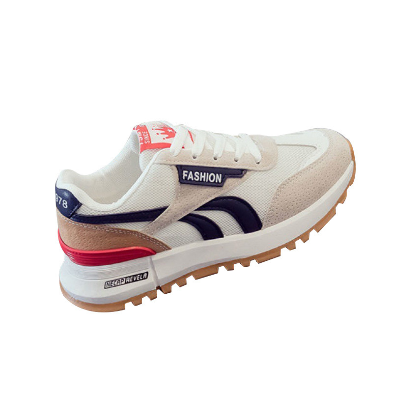 Women's waffle 2025 spring edition Korean version Dad style white unisex casual sports shoes