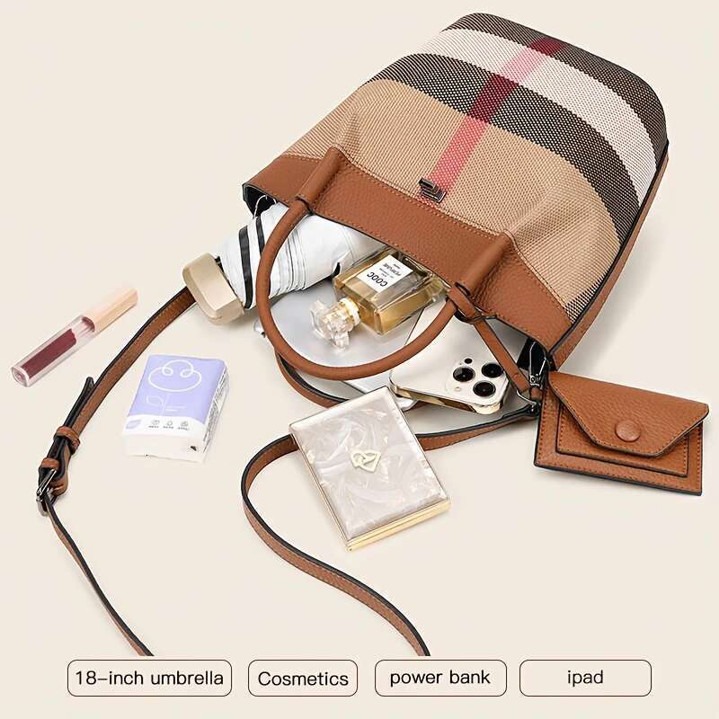 Tote Bag for Women Genuine Leather Canvas Fashion Hobo Bags Large Purse Handbags with Adjustable Shoulder Strap