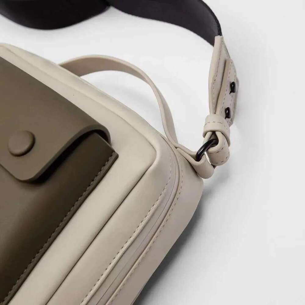 Crossbody Bags For Men Fashion Simple Design Patchwork Handbags And Purses Wide Strap Square Casual Messenger Bag