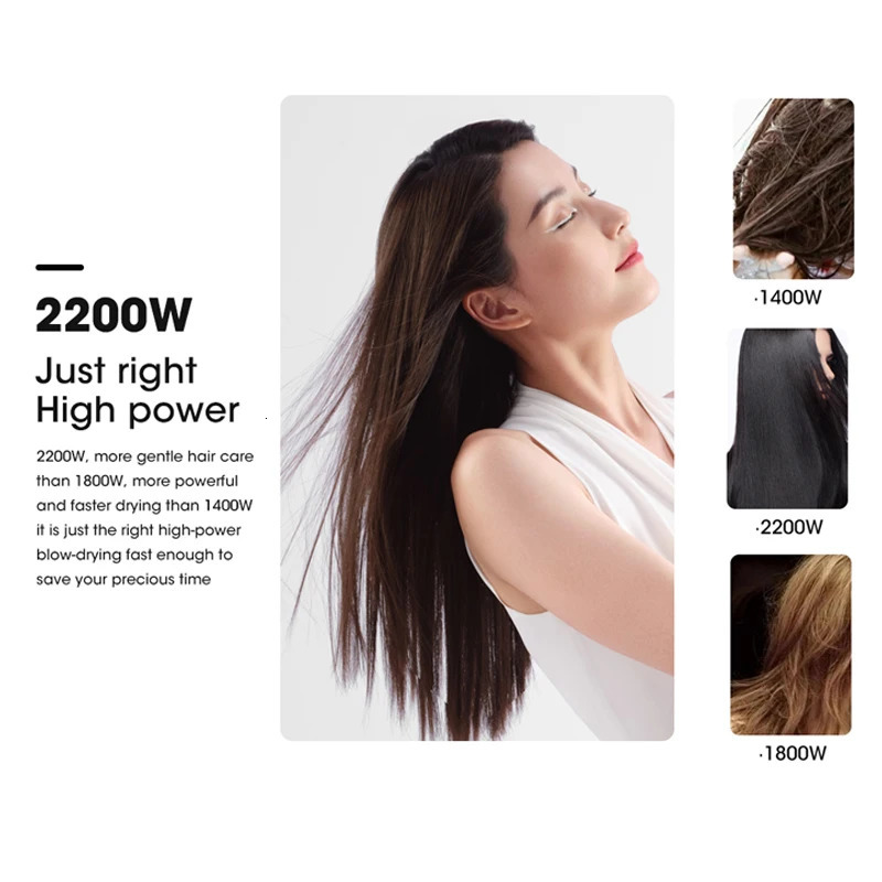 RESUXI 9267 Professional Big Powerful Hair Dryer 2200W Hair Dryer Fast Heating And Cold Adjustment Ionic Air Blow Dryer 250513