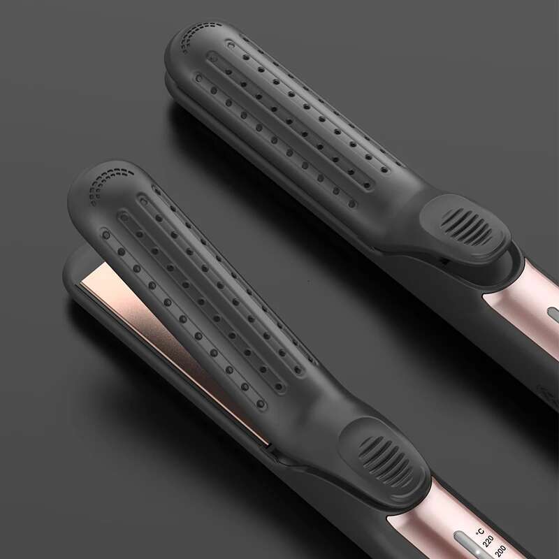 New women's straightening splint Cold air plastic plate clip straight curling iron hair straightener