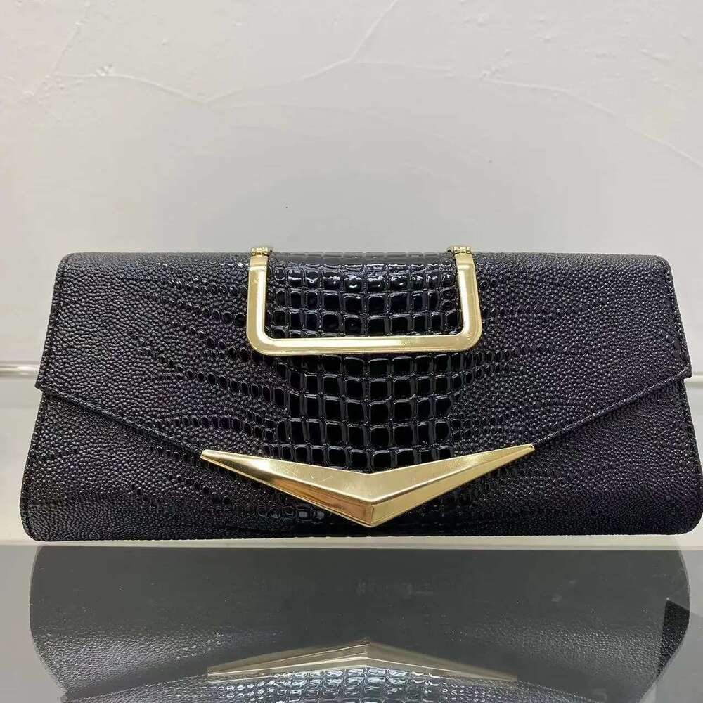 Women's crocodile patterned women's handbag, banquet crossbody bag