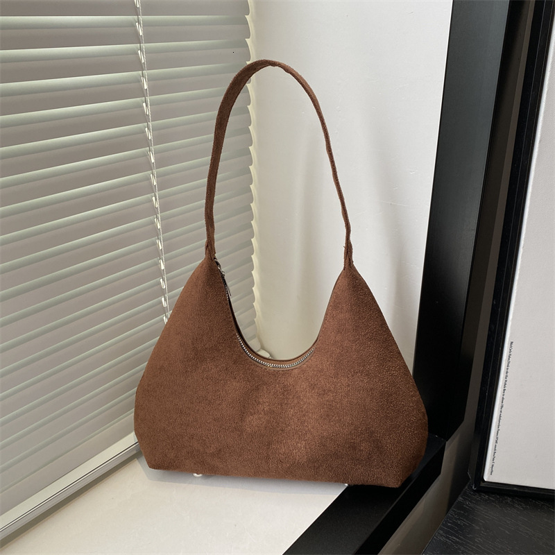 Free Delivery Designer Bag Large Capacity Underarm 2025 Luxury Women's Suede Versatile Autumn/winter Handheld Shoulder Bag Luxury Bag