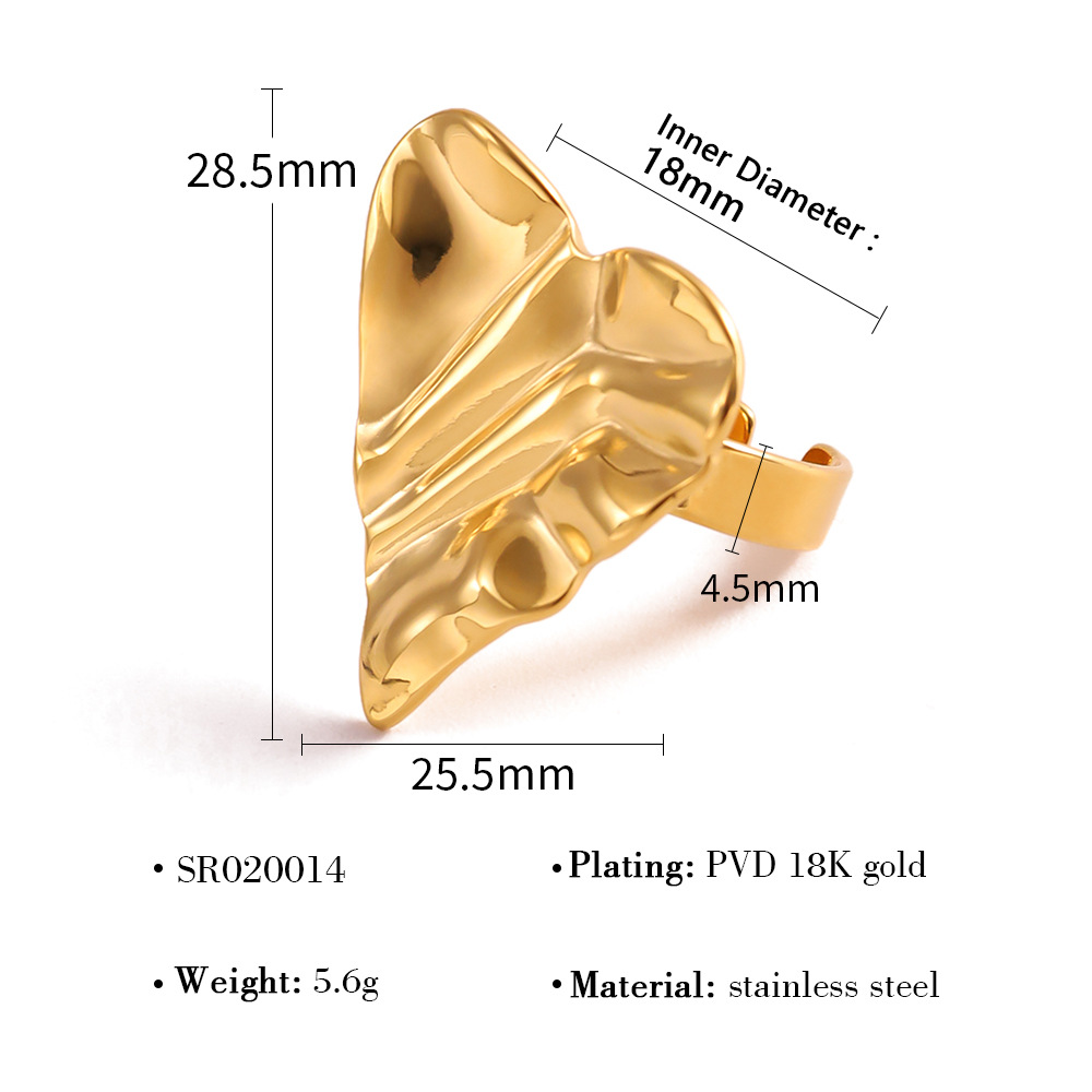 Sophisticated 18-Karat Yellow Gold Plate Hollow Ear Cuff Decorations Featuring Classic Shapes