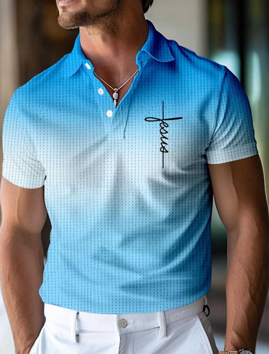 3D Printed Mens Polo Shirts Golf Shirt Short Sleeve Polo Shirts Collared Shirts Casual Beach Wear Vacation Wear Party Tops W250515