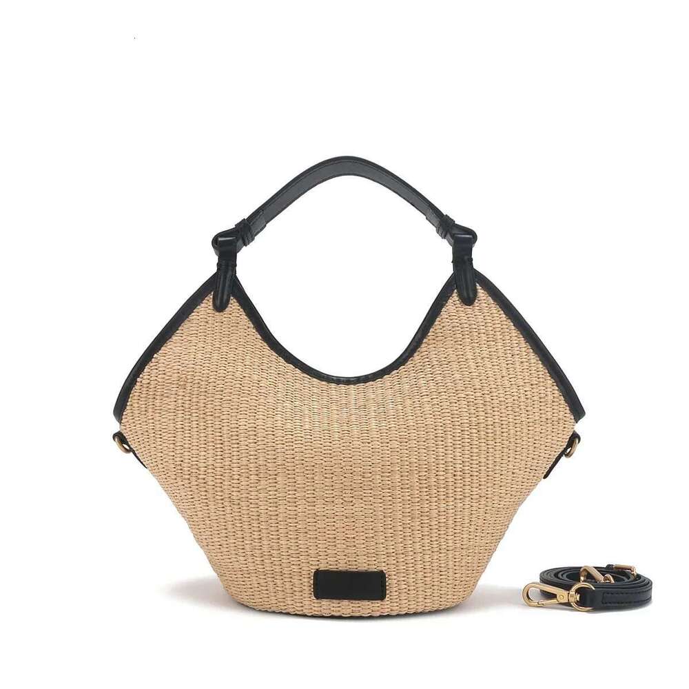 French Niche 2025 Summer New Raffia Woven Beach Large Capacity Tote Bag