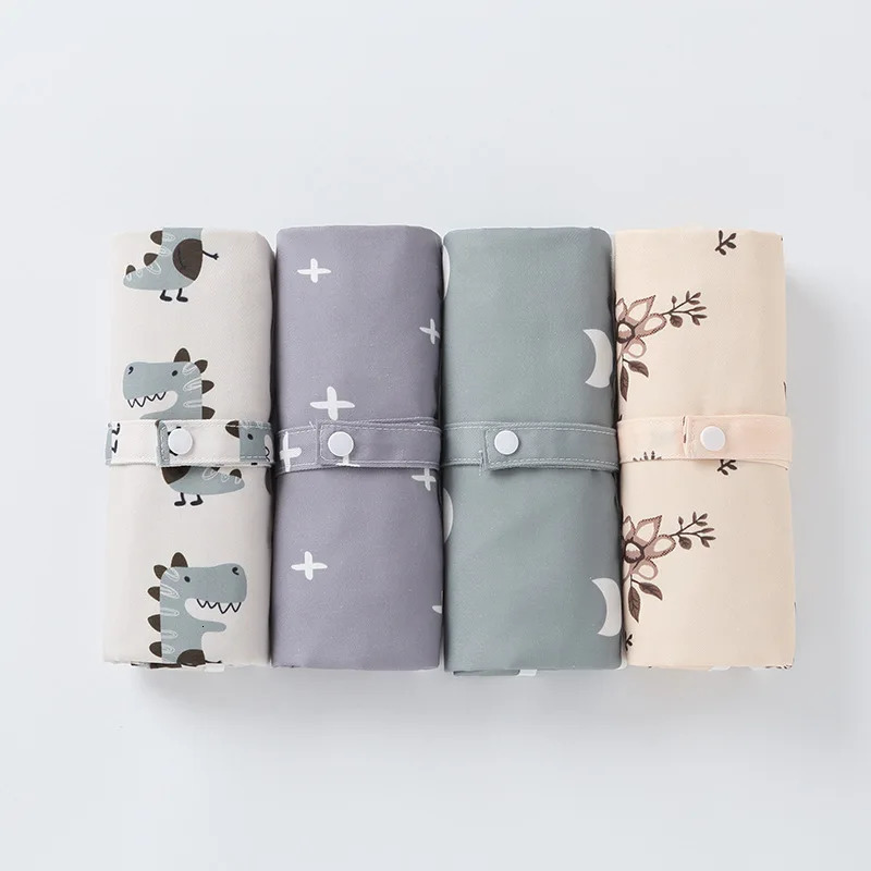 HappyFlute 35*60CM Washable Baby Diaper Changing Mat Soft 100%Polyester Portable Changing Pad Waterproof Cover Mattress For Baby 250515