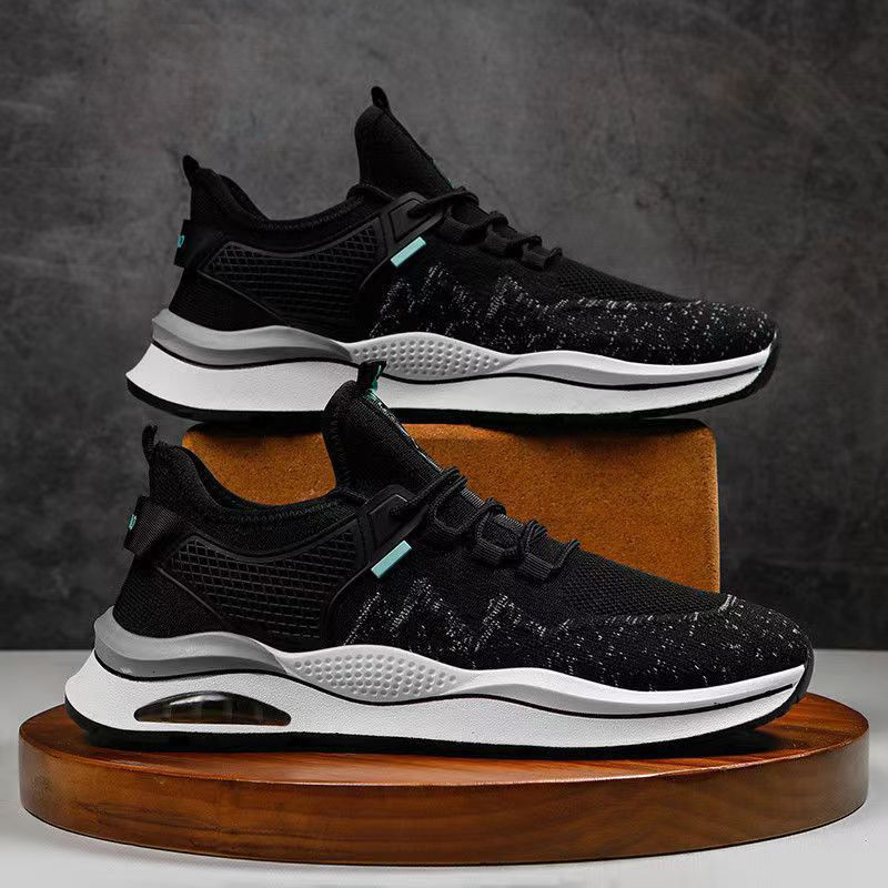 2025 Spring/Summer New Flyknit Men's Running Breathable Sports Trendy Fashionable Casual Shoes