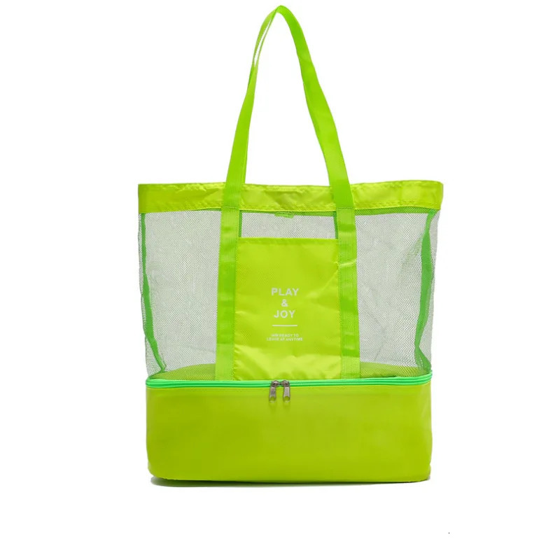 Custom Outdoor Picnic Beach Bag High-capacity Net Transparent Bag Double Insulation Tote Bag Office Lunch Snack Picnic Bags 250515