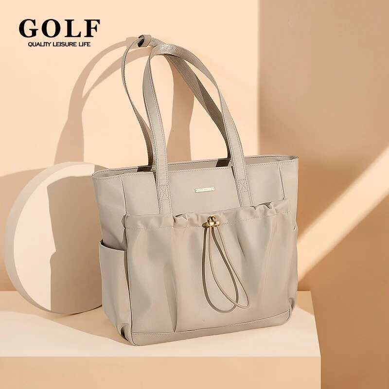 GOLF Bag Working Women Khaki Large Tote Shoulder Bags With Multiple Pockets Aesthetic Ladies Handbag Office Woman Commuter