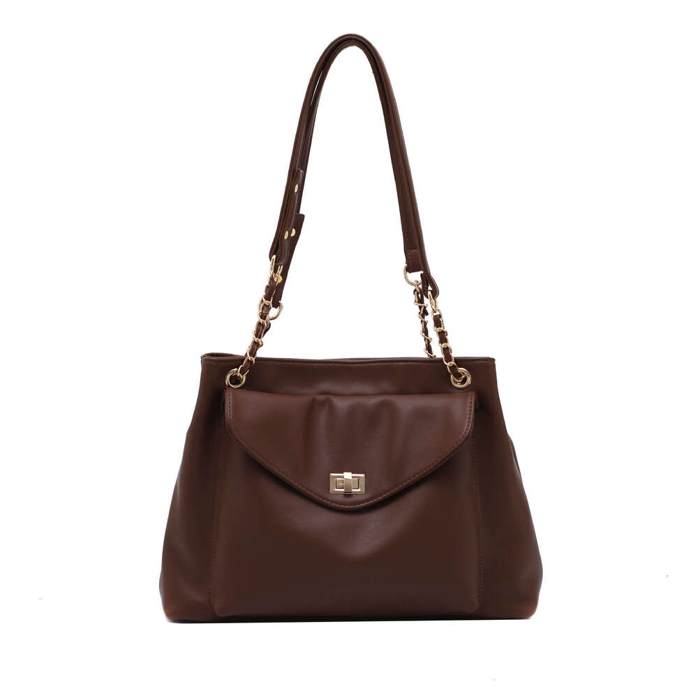 Bag women's new small fragrance style large capacity fashionable tote ins simple commuting shoulder crossbody bag