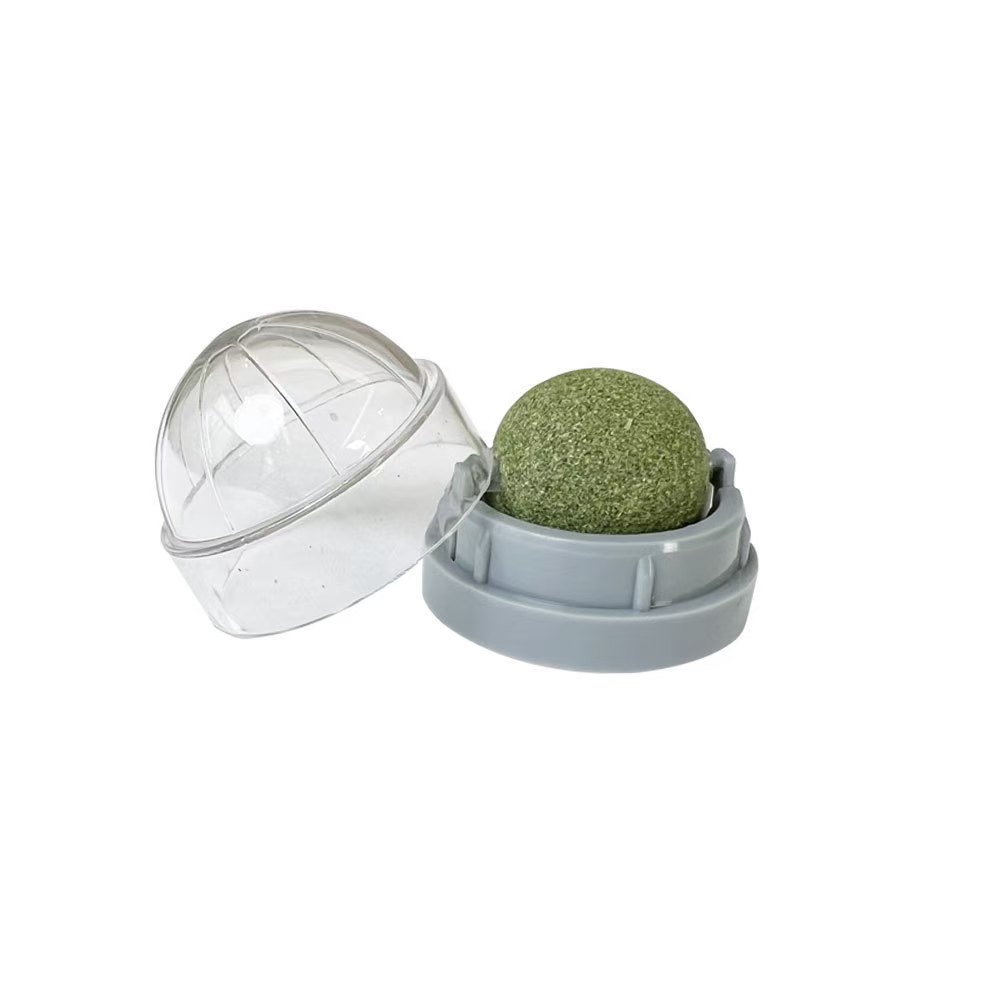 Self-Sticking Catnip Sphere for Lickable Fun & Teeth Cleaning