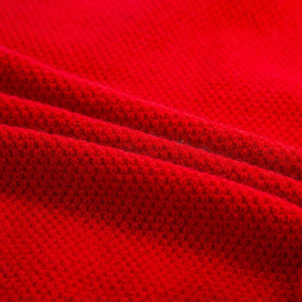 CHCH Women's Knitted 2024 New Red Christmas Casual Top Winter Warm Bottom Shirt