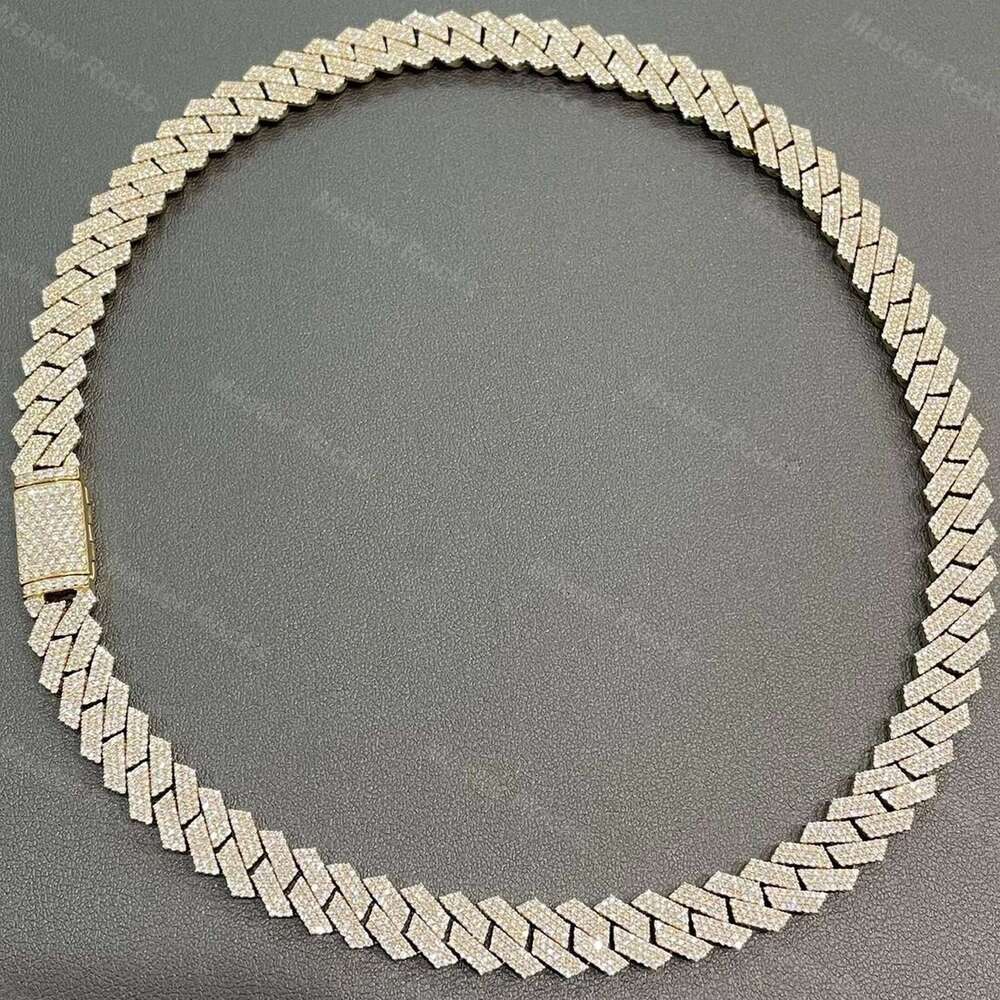 Pure sier 12mm three row fork sleeve Vvs silica chilled Cuban chain