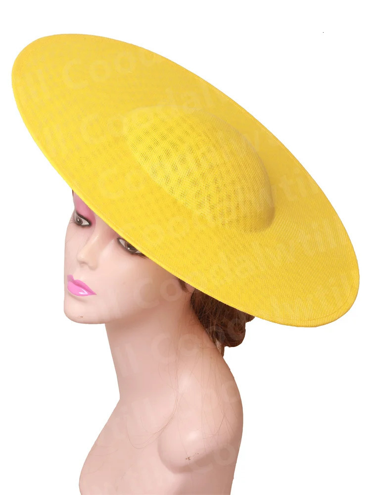 40CM Big Fascinators Base DIY Hair Accessories Hat Women Derby Wedding Headpiece Ladies Church Race Maillinery Cap Supplies 250514