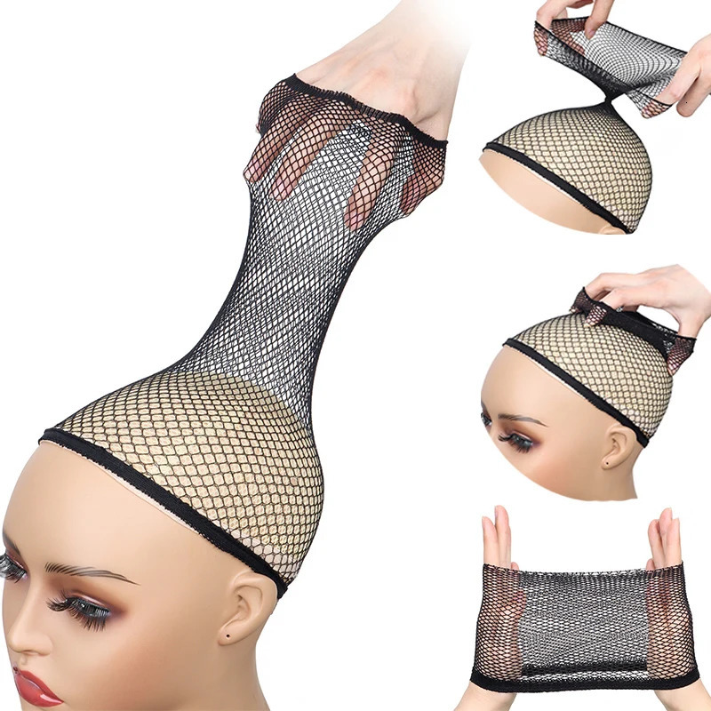Stretchable Elastic Hair NetsBlack Hairnet Mesh Wig Cap for Long HairHair Net for Wig Hair Cap for Wigs 250513