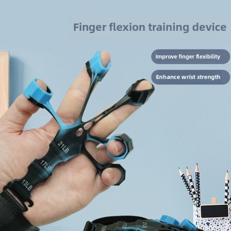 new silicone vein trainer adult fitness elastic belt fivefinger pull device silicone finger trainer
