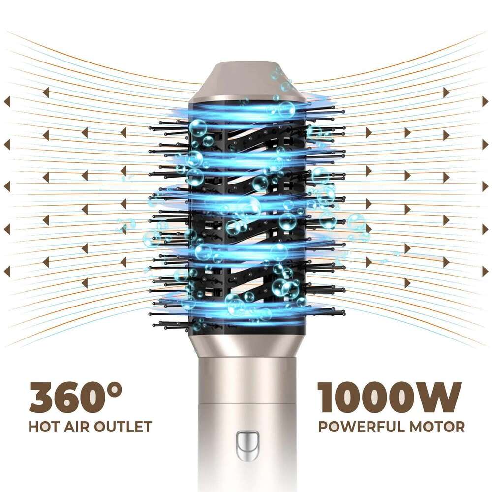 6 In1 Dryer Hot Set Multifunctional Electric Curling Iron Hair Straightener Comb Professional Barber Home Styling Tool