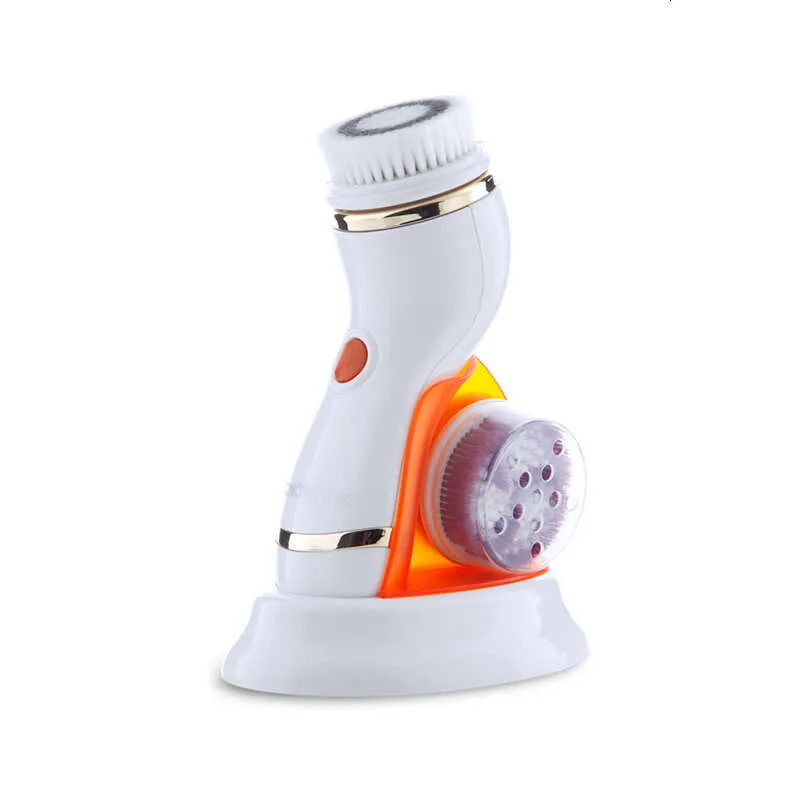 4 In 1 Skin Pore Massage Mini Beauty Massager Brush Electric Facial Cleanser Facial Cleansing Brush