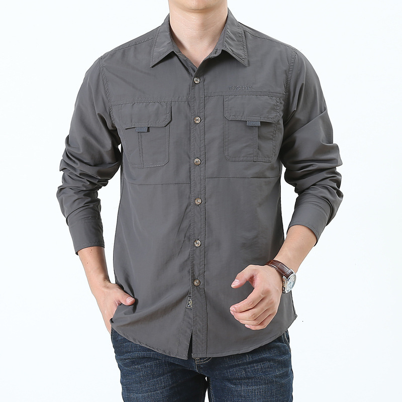 2025 Spring and Summer New Men's Long Sleeve Fast Drying Sweat Absorbing Fashion Designer Designed T-shirt