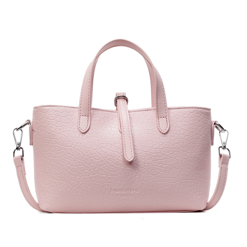 2025 new high-end lychee patterned large capacity handbag for women, cute and fashionable commuting shoulder bag
