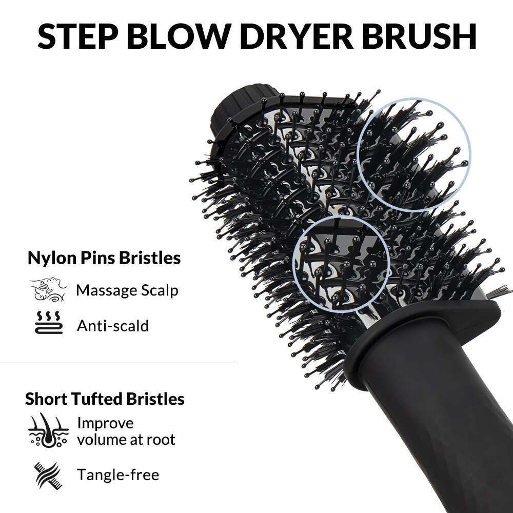 One Step Hair and Volumizer 1000W Rotating Hot Air Professional Comb Electric Ion Blow Dryer Brush