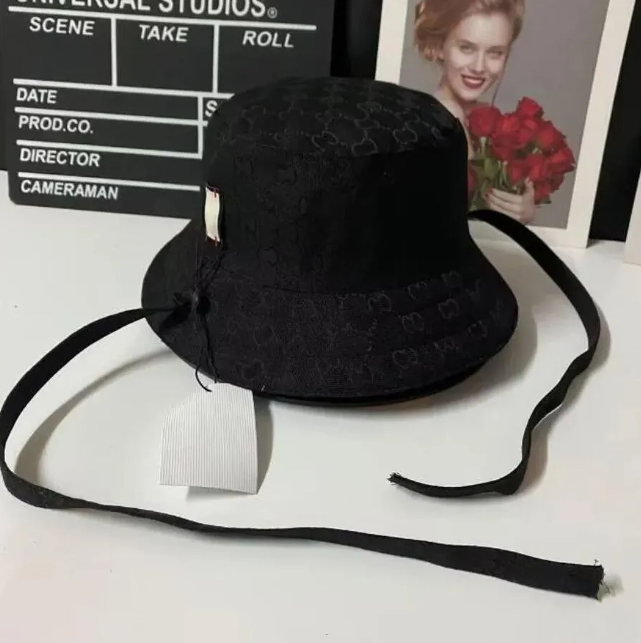 Wide Brim Bucket Hats fisherman hat female display face small spring and summer casual face covering printed hat designer bucket basin hat Baseball hat