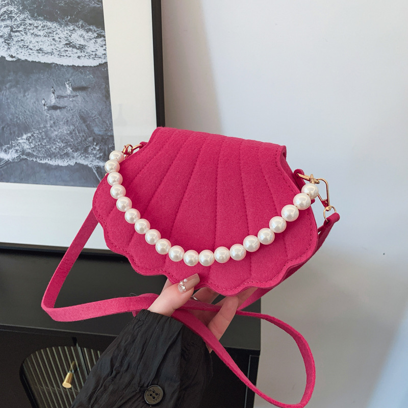 Free Delivery Designer Bag Small Korean Version Shell 2025 Winter New Women's Fashion Simple Shoulder Casual Commuting Crossbody Luxury Bag
