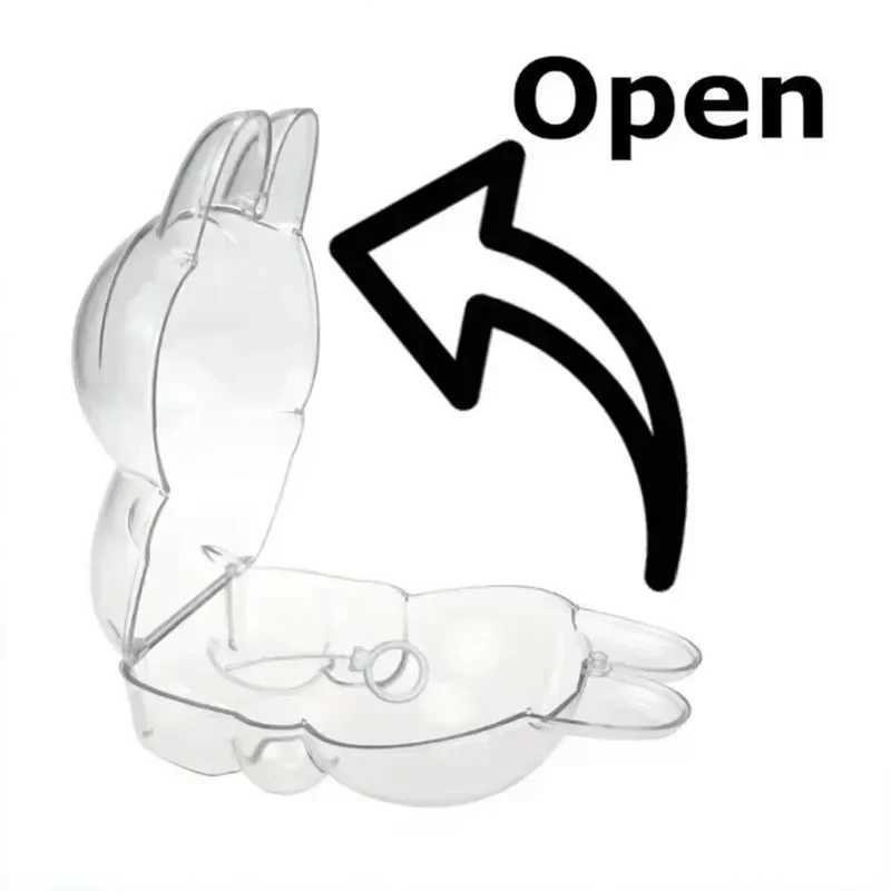 Labubu Transparent Protective Doll Display Bag II Mini Portable Box for Stuffed Toys Clear PVC Storage Case Free shipping