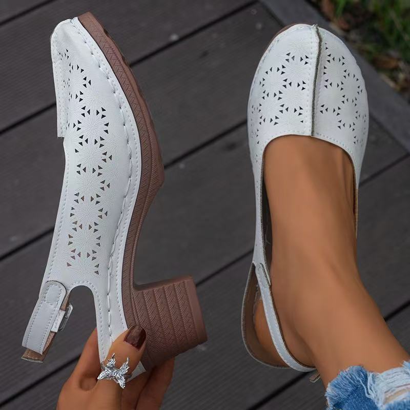 Summer New Style Casual Shoes Baotou Slope Cool Drag Large High Heel Sandals Women S Trendy Ddmysaturn