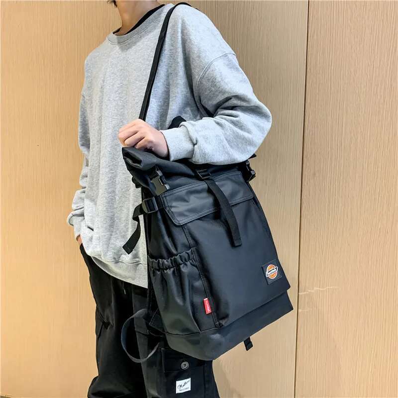 Functional Large Capacity Men's Fashion School for Teenager Boys Trend Brand Designer Backpack Male Oxford Bag