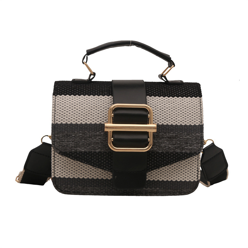 Free Delivery Designer Bag Color Blocking Korean Version Women's Shoulder With Simple Temperament Hand Held Small Square 2025 Autumn And Winter N