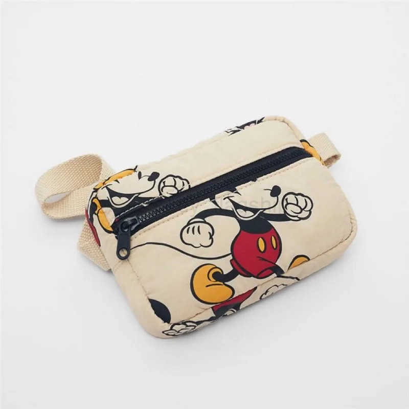 Disney New Fashionable Mickey Mouse Pattern Childrens School Bag Cute Mickey Print Lightweight BackpackXJ250515