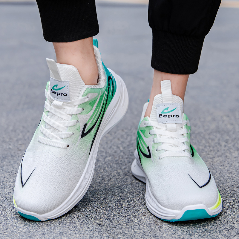 2025 spring/summer new shock-absorbing running for men and teenagers, versatile casual sports shoes, mesh men's shoes