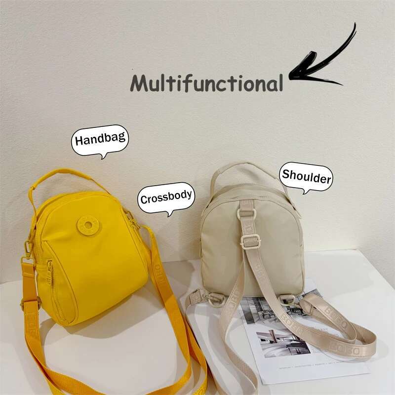 3in1 Convertible Women's Shoulder Handbag with Detachable Straps Large Capacity Tote Crossbody Bag Simple Design for Travel