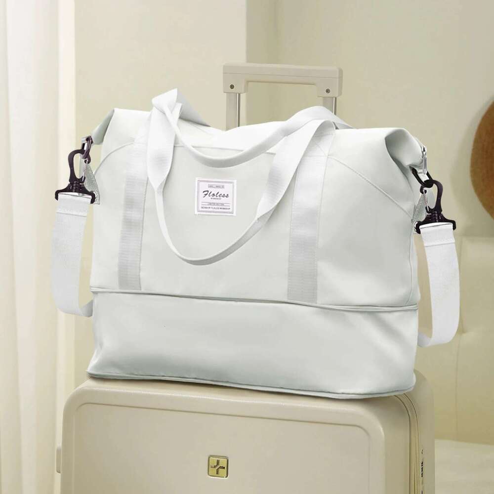 Expandable Travel Duffle for Women Carry On, Weekender Overnight Shoulder Bag,Gym Tote Wet Pocket Delivery Hospital Bag
