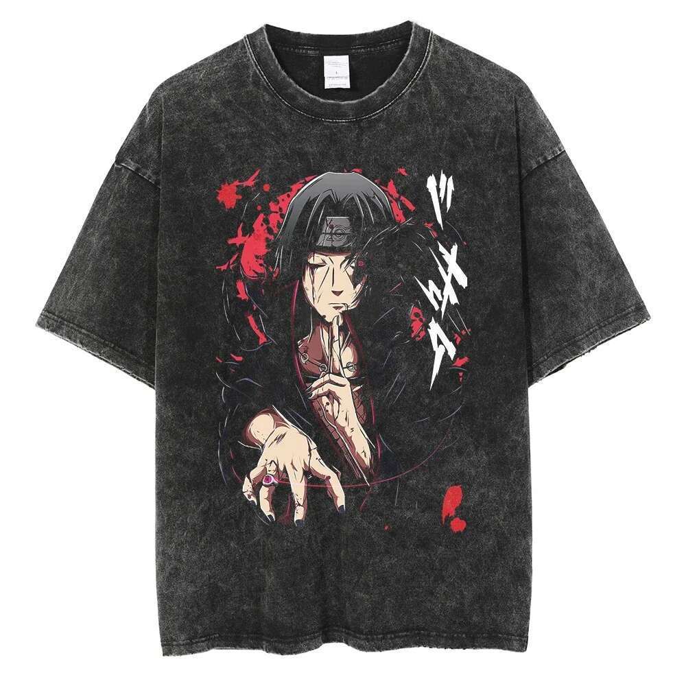 Hip Hop Vintage Men Streetwear Haruku Japanese Anime 2024 Print T-shirt Summer Fashion Short Sleeve Cotton T Shirt