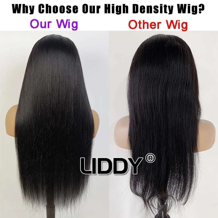 360 Full Frontal Wig Brazilian Bone Straight 13x4 13x6 Transparent Lace Front Human Hair Wigs For Black Women Pre Plucked