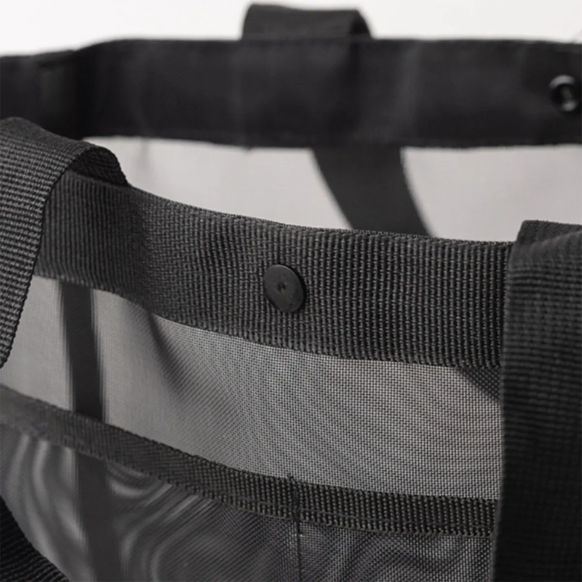 Solid color gauze handbag transparent storage bag shoulder bag beach bag Large capacity mall transparent net shopping bag one pa 250515