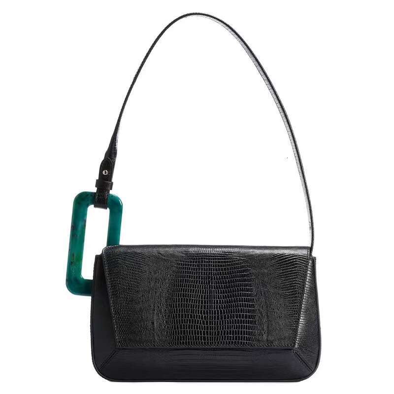 2025 Summer New Niche Design shoulder bag Fashionable And Simple Single Shoulder Trendy Armpit Bag Spliced Contrasting Color Women's Bag