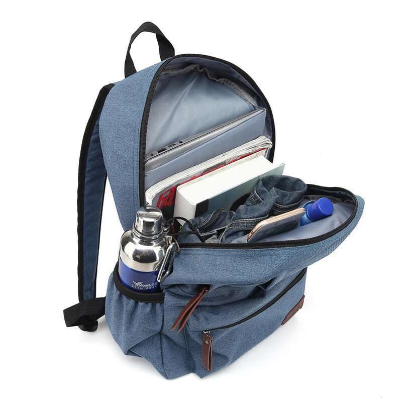 Fashion Unisex Oxford Backpack Solid Large Capacity Men Women Simple Canvas Travel Bag Students School Books Laptop Backpacks