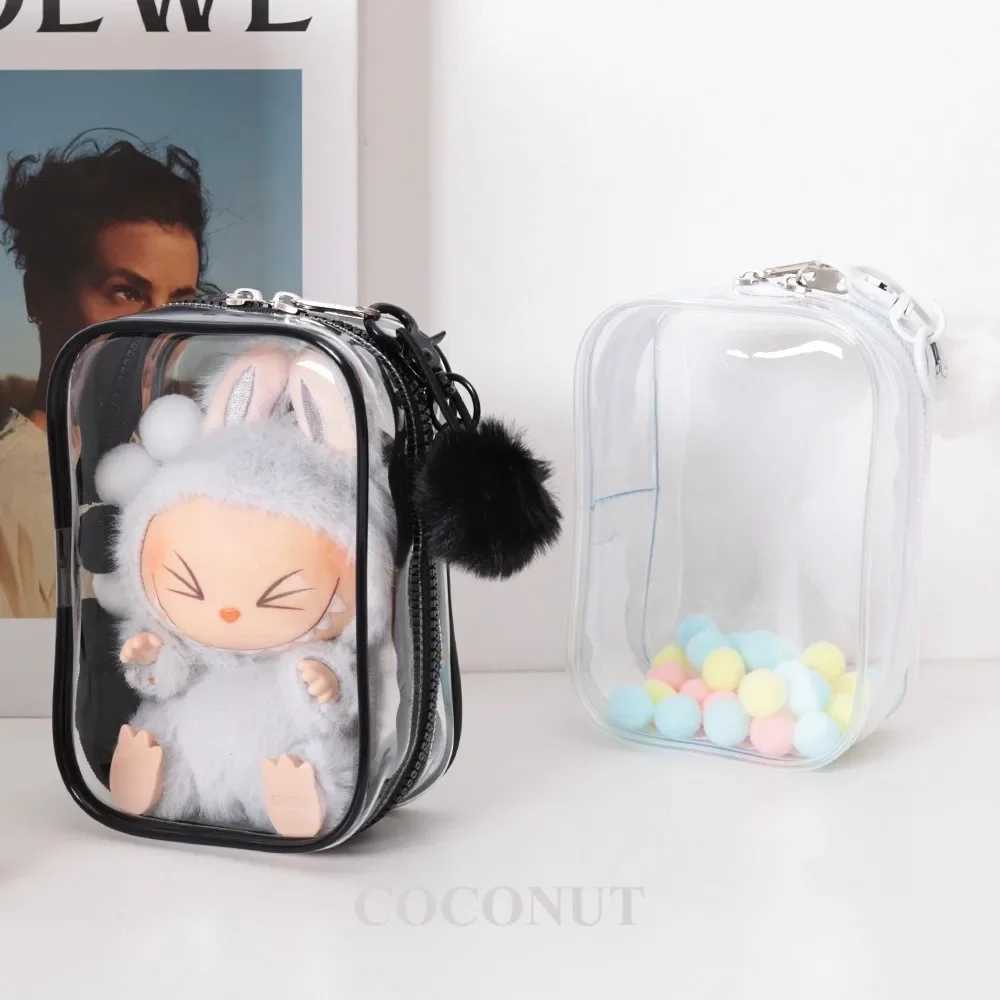 Labubu Protective Case Extra Wide Zipper Dustproof Bag - Secure Storage for 15cm Dolls Z250515