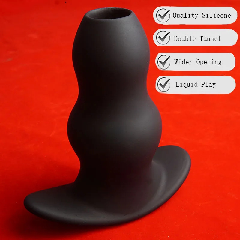 Silicone Tunnel Anal PlugsHollow Butt Ass Anus Dilator Sex ToysAnalplug Buttplug ButplugProstate Massage 250515