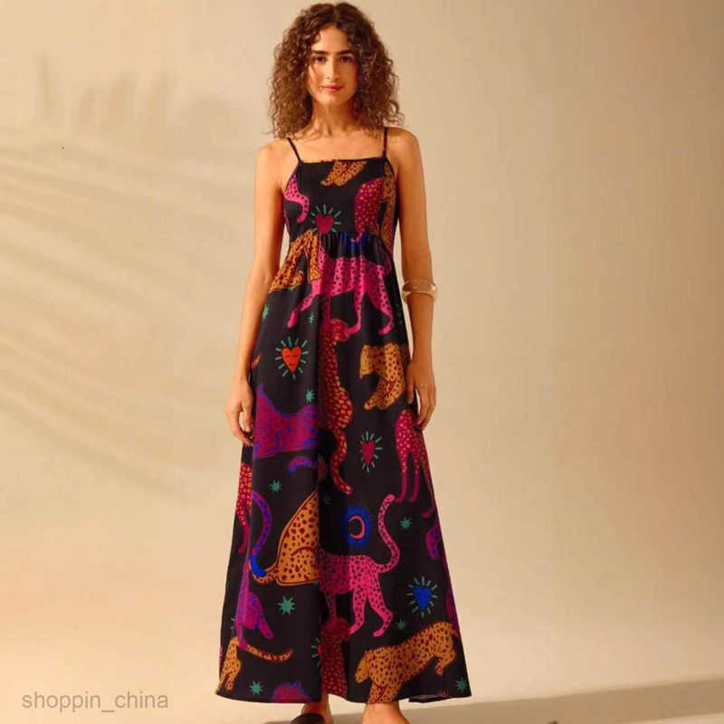 Women Dresses summer new floral printed camisole dress with vacation women's clothing