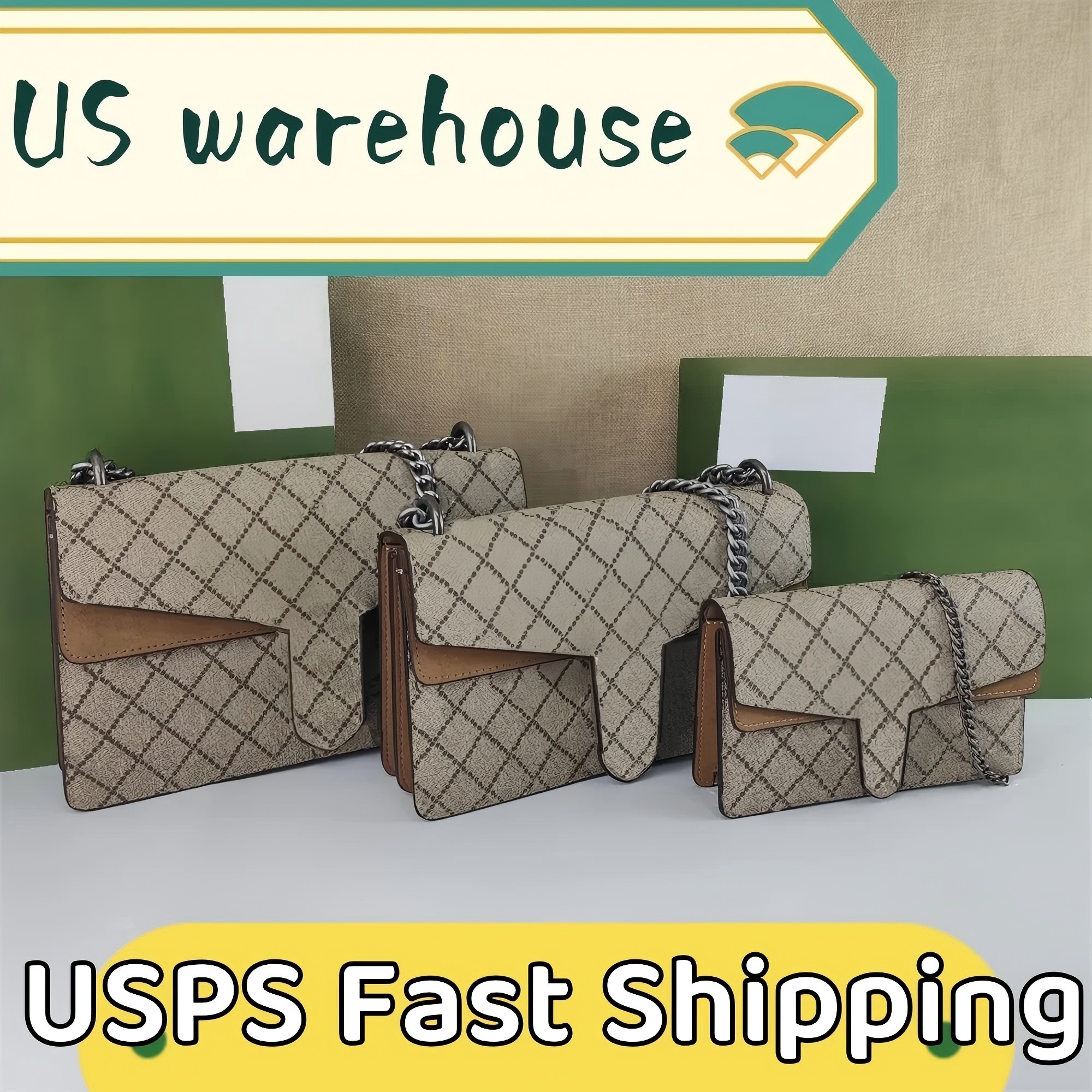 10A high quality Classic Luxury Chain designer bags crossbody purse designer women shoulder bag handbag Fashion Plaid Flower Brand Wallet Vintage Brown Leather bag