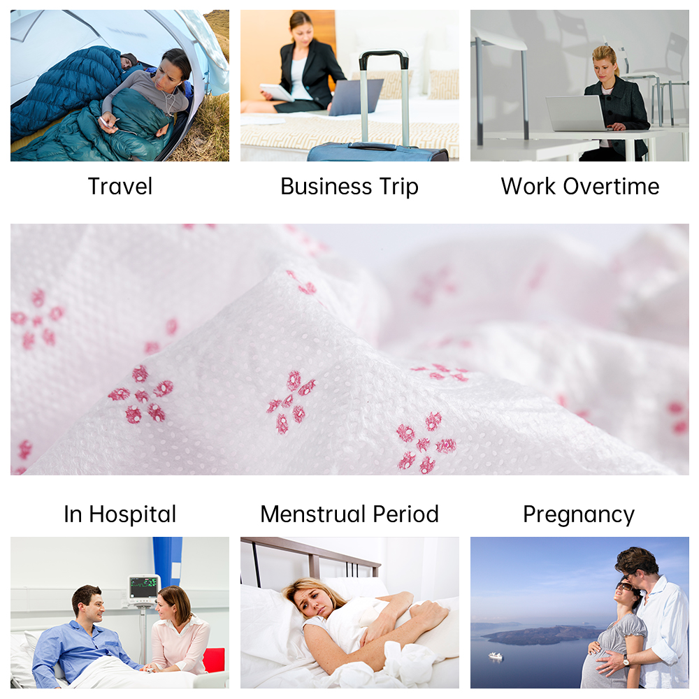 7Pcs/Set Travel Portable Disposable Non Woven Briefs Women Hotel Spa Wash-Free Panties Menstruation Underwear Emergency Underpants Individual Wrapp
