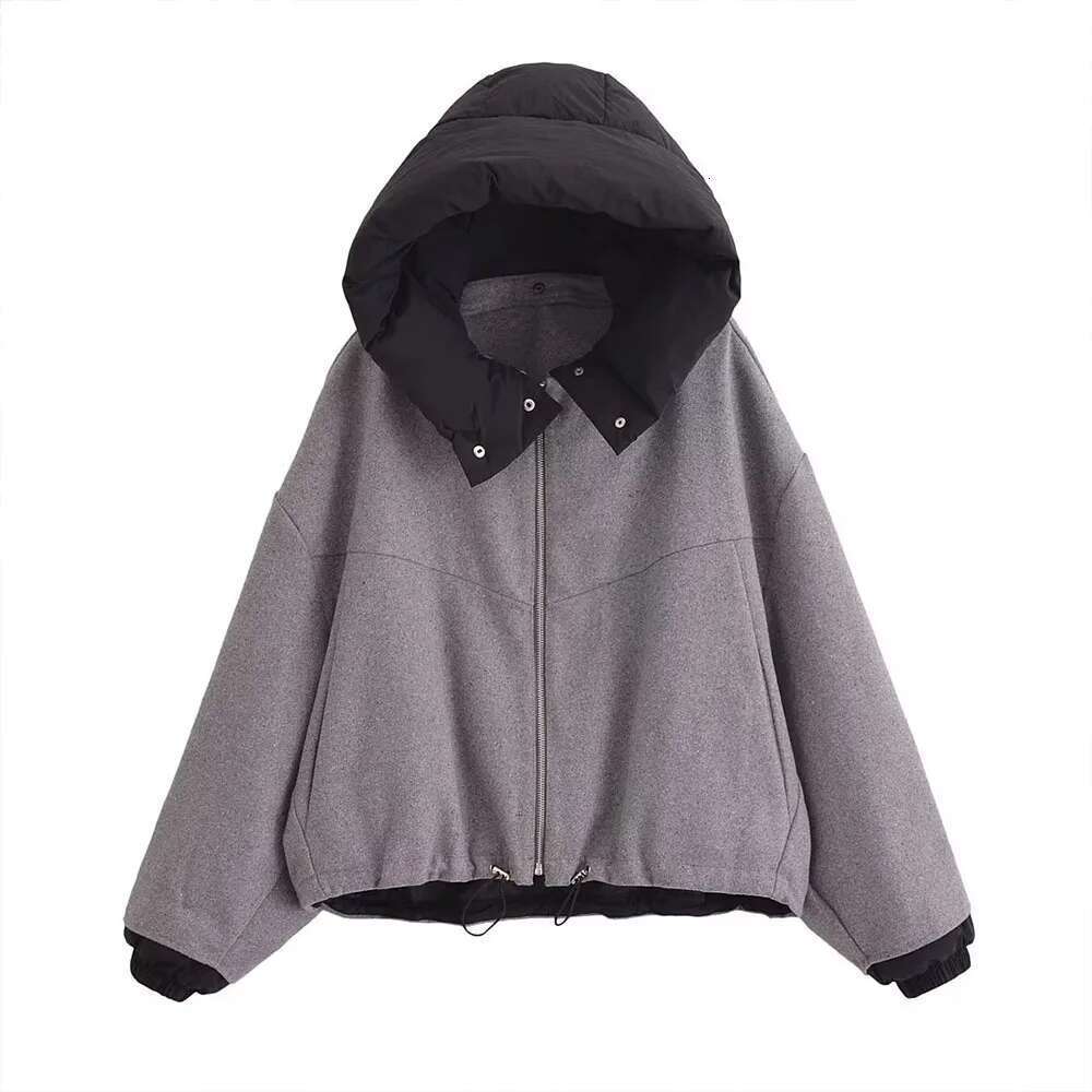 Autumn new fashionable women's clothing casual elegant design European and American style woolen cotton hat jacket