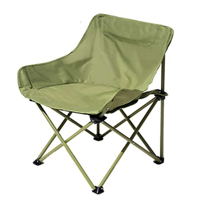 Outdoor camping with backrest, moon portable fishing chair, art folding chair