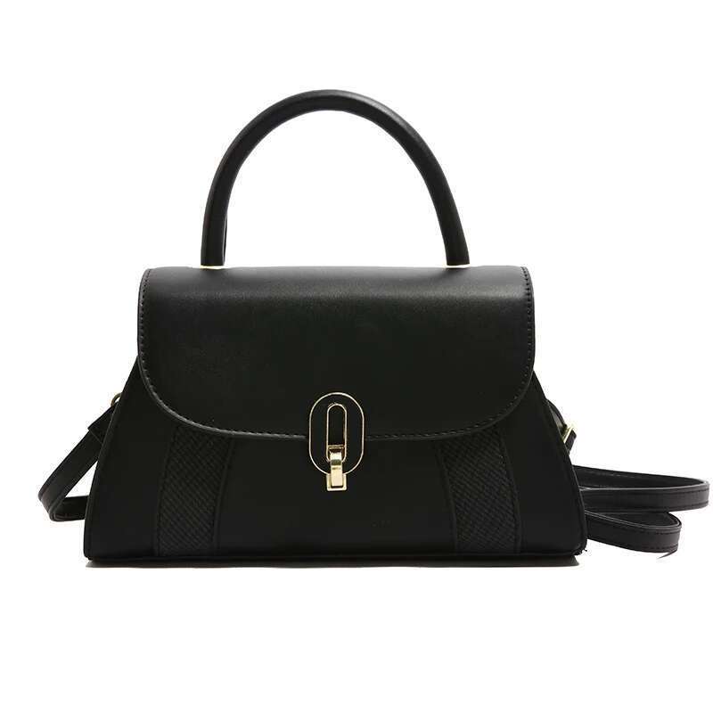 Minimalist Chic Shopper Bag For Women Vintage Leather Crossbody Purse Elegant Designer Tote With Letter