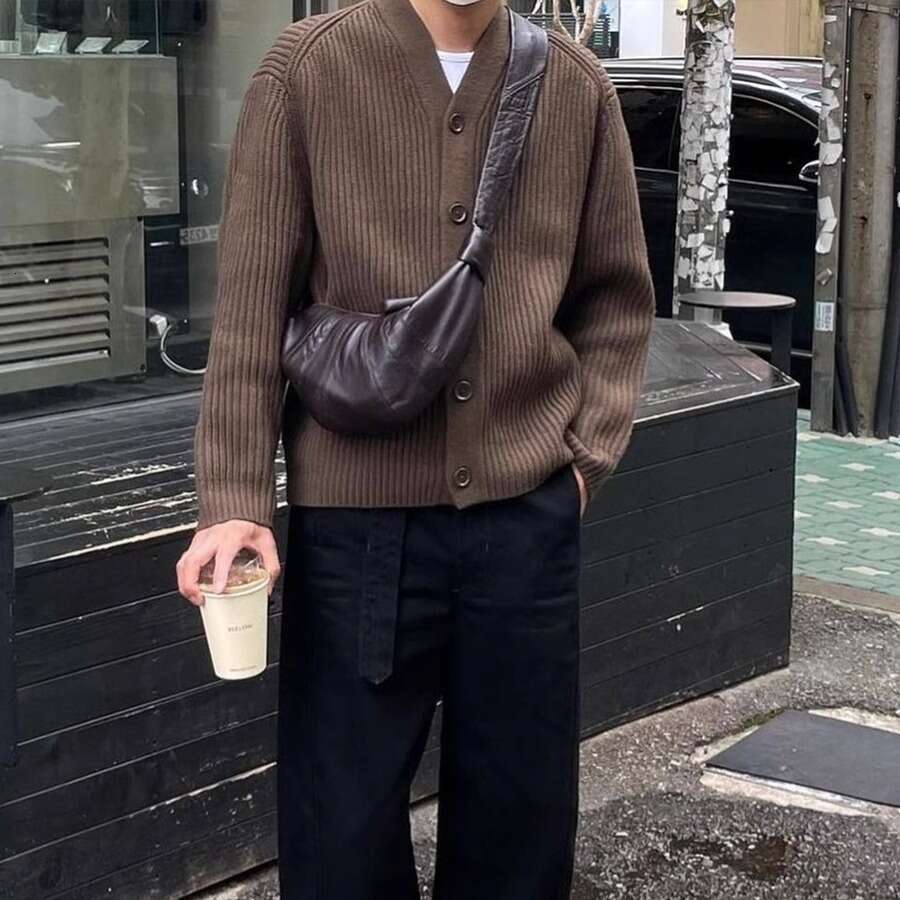 Tote Bag Sheep Skin Upgraded Bull Horn Songbao Top Layer Genuine Leather Shoulder Crossbody Bag KQ